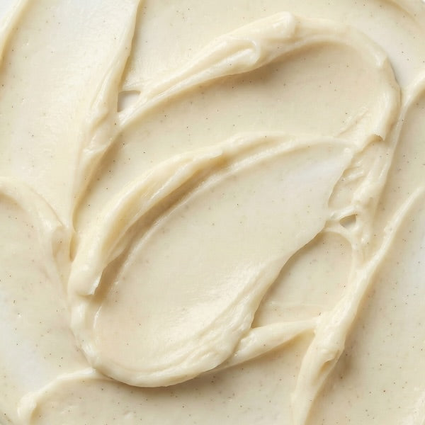 Close-up of creamy beige substance with smooth texture